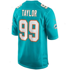 Jason Taylor Miami Dolphins Nike Game Retired Player Jersey - Aqua