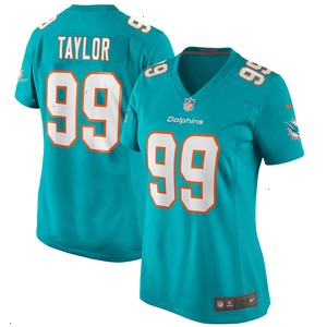 Jason Taylor Miami Dolphins Nike Women's Game Retired Player Jersey - Aqua