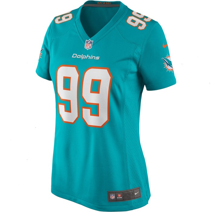 Jason Taylor Miami Dolphins Nike Women's Game Retired Player Jersey - Aqua