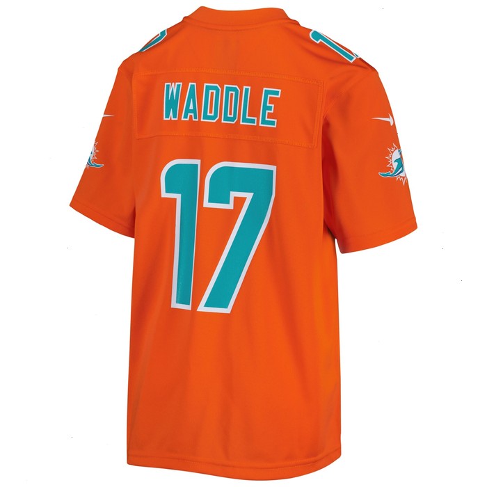 Jaylen Waddle Miami Dolphins Nike Youth Inverted Game Jersey - Orange