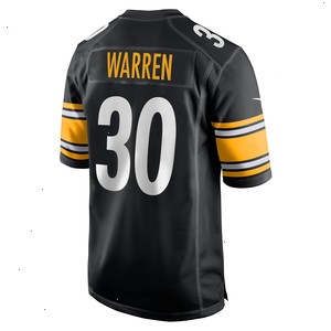 Jaylen Warren Pittsburgh Steelers Nike Game Player Jersey - Black