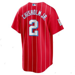 Jazz Chisholm Jr. Miami Marlins Nike City Connect Replica Player Jersey - Red