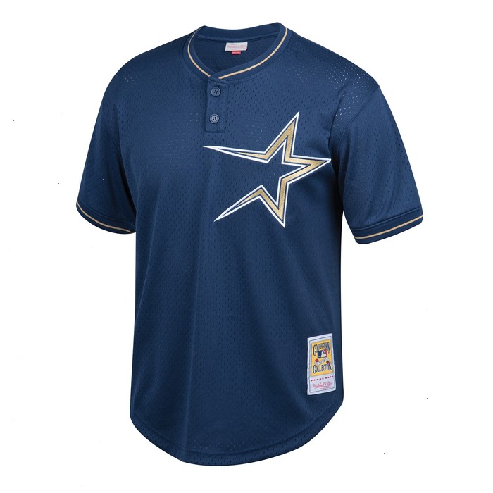 Jeff Bagwell Houston Astros Mitchell & Ness Youth Cooperstown Collection Mesh Batting Practice Jersey - Navy