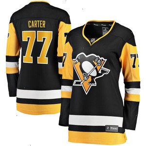 Jeff Carter Pittsburgh Penguins Fanatics Branded Women's 2017/18 Home Breakaway Jersey - Black