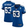 Jeff Saturday Indianapolis Colts Nike Women's Indiana Nights Alternate Game Jersey - Royal