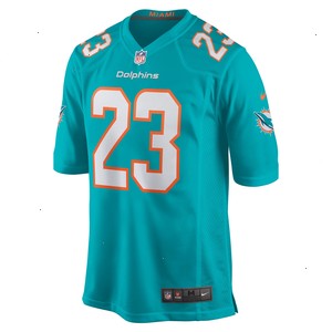 Jeff Wilson Jr. Miami Dolphins Nike Game Player Jersey - Aqua