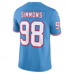 Jeffery Simmons Tennessee Titans Nike Vapor F.U.S.E. Limited Jersey - Light Blue