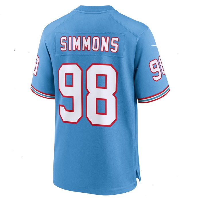 Jeffery Simmons Tennessee Titans Nike Youth Game Jersey - Light Blue