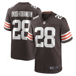 Jeremiah Owusu-Koramoah Cleveland Browns Nike Game Jersey - Brown