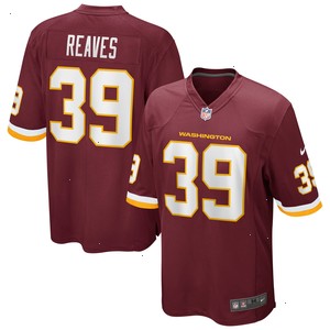 Jeremy Reaves Washington Football Team Nike Game Player Jersey - Burgundy