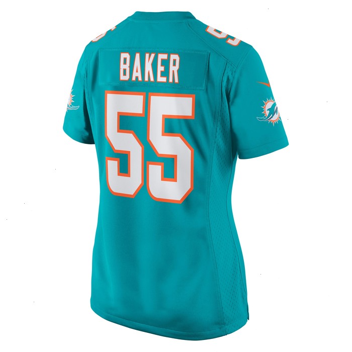 Jerome Baker Miami Dolphins Nike Women's Game Jersey - Aqua