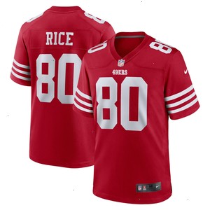 Jerry Rice San Francisco 49ers Nike Retired Team Player Game Jersey - Scarlet