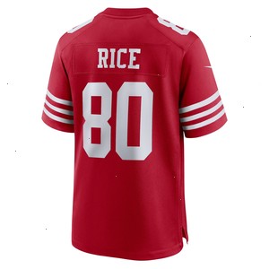 Jerry Rice San Francisco 49ers Nike Retired Team Player Game Jersey - Scarlet