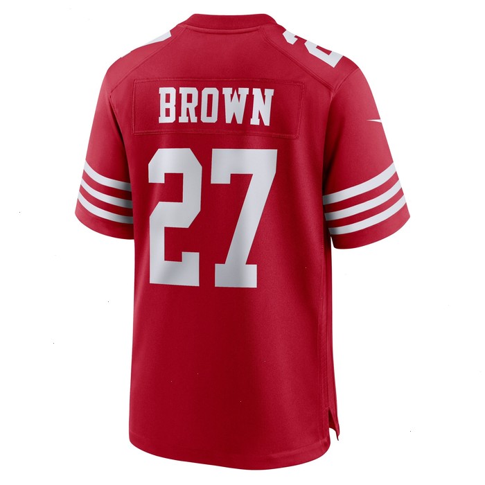 Ji'Ayir Brown San Francisco 49ers Nike Team Game Jersey - Scarlet