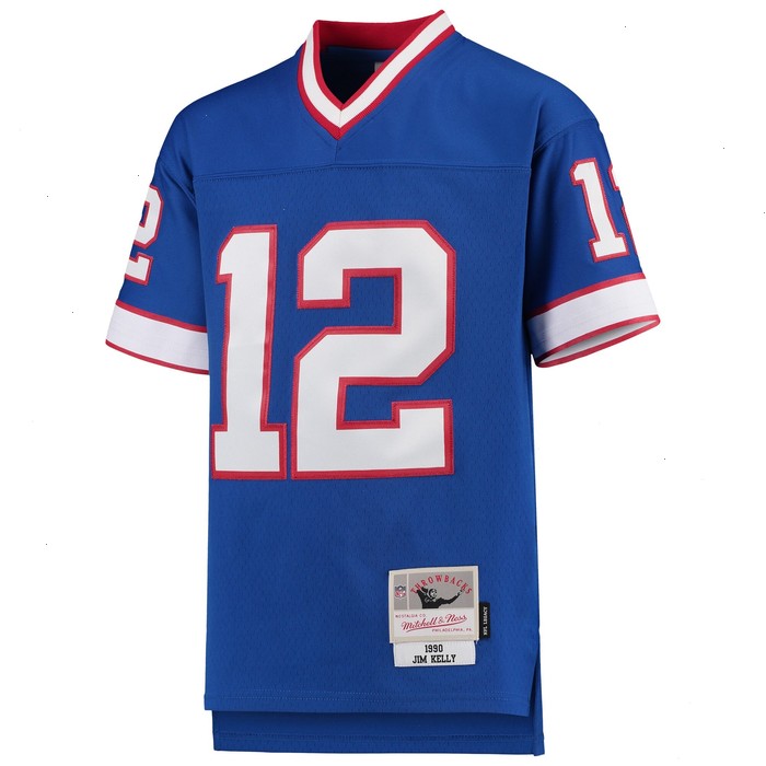 Jim Kelly Buffalo Bills Mitchell & Ness Youth 1990 Legacy Retired Player Jersey - Royal