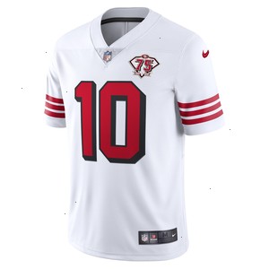 Jimmy Garoppolo San Francisco 49ers Nike 75th Anniversary 2nd Alternate Vapor Limited Jersey - White