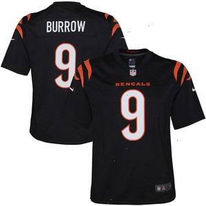 Joe Burrow Cincinnati Bengals Nike Youth Game Jersey - Black