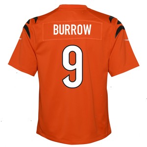 Joe Burrow Cincinnati Bengals Nike Youth Game Jersey - Orange