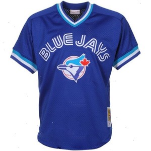 Joe Carter Toronto Blue Jays Mitchell & Ness 1993 Authentic Cooperstown Collection Mesh Batting Practice Jersey - Royal