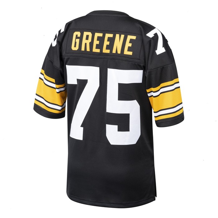 Joe Greene Pittsburgh Steelers Mitchell & Ness 1975 Authentic Throwback Retired Player Jersey - Black