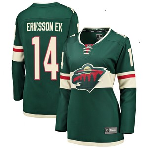 Joel Eriksson Ek Minnesota Wild Fanatics Branded Women's Breakaway Player Jersey - Green