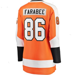 Joel Farabee Philadelphia Flyers Fanatics Branded Women's Home Breakaway Player Jersey - Orange