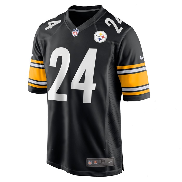 Joey Porter Jr. Pittsburgh Steelers Nike 2023 NFL Draft Pick Game Jersey - Black