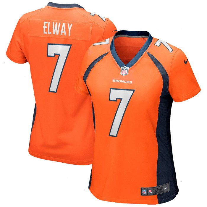 John Elway Denver Broncos Nike Women's Game Retired Player Jersey - Orange