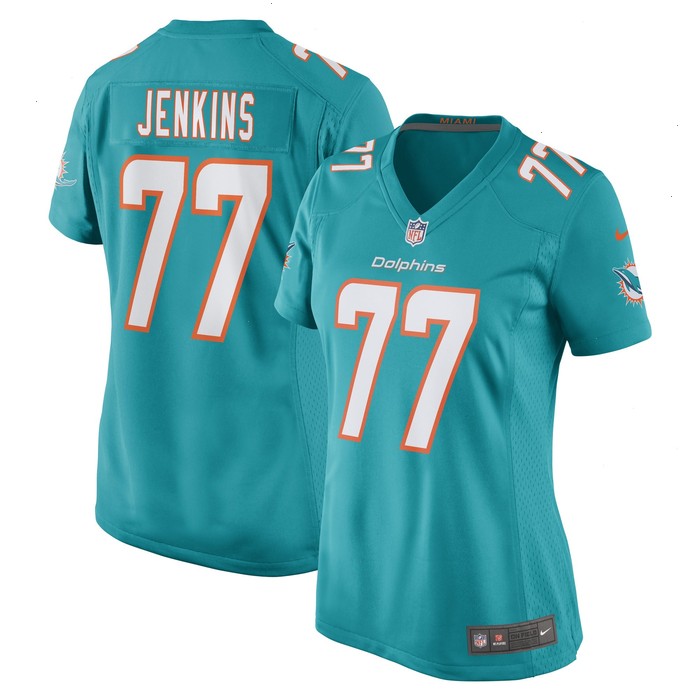 John Jenkins Miami Dolphins Nike Women's Game Player Jersey - Aqua