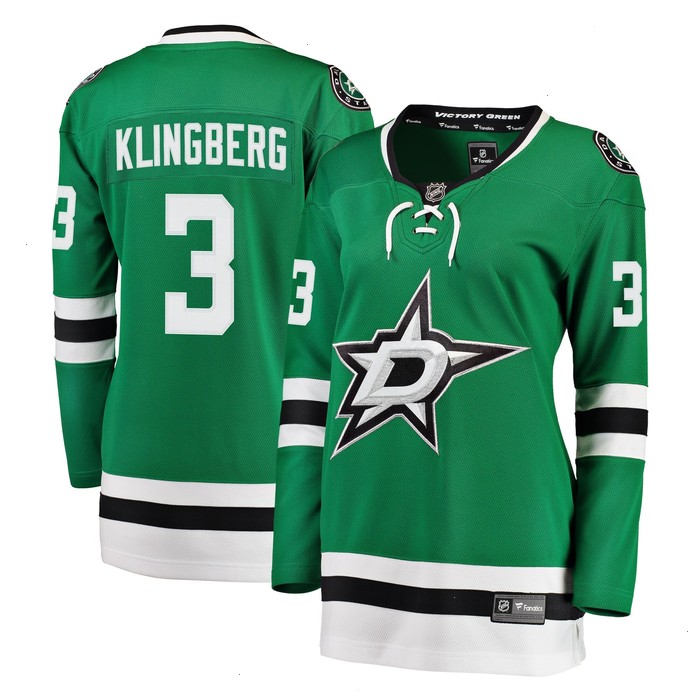 John Klingberg Dallas Stars Fanatics Branded Women's Breakaway Player Jersey - Kelly Green