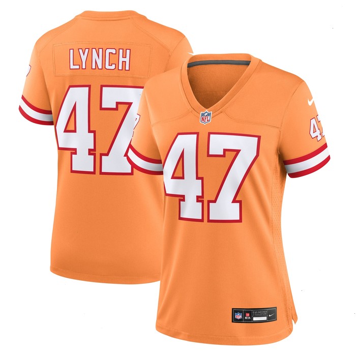 John Lynch Tampa Bay Buccaneers Nike Women's Throwback Game Jersey - Orange