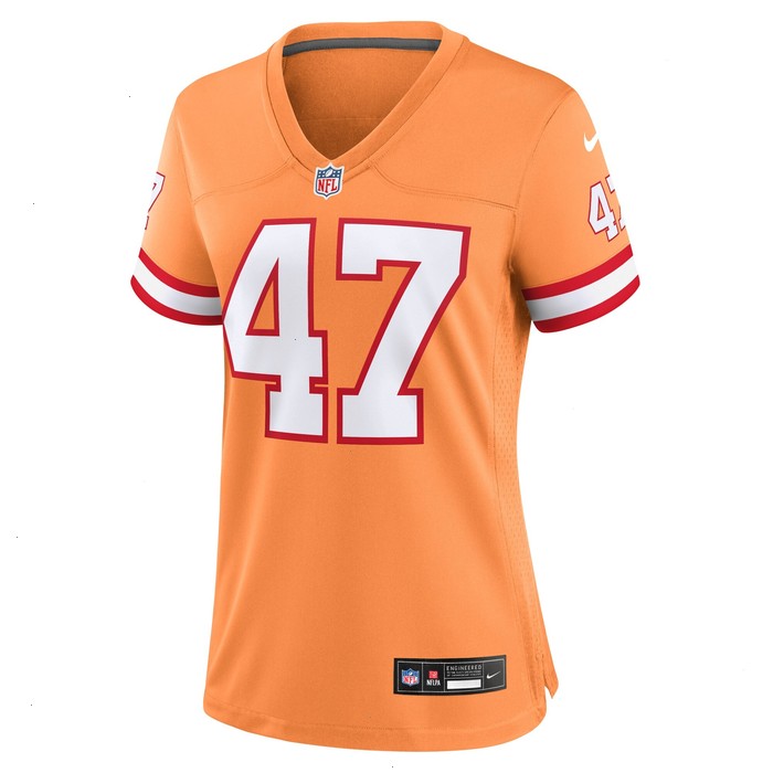 John Lynch Tampa Bay Buccaneers Nike Women's Throwback Game Jersey - Orange