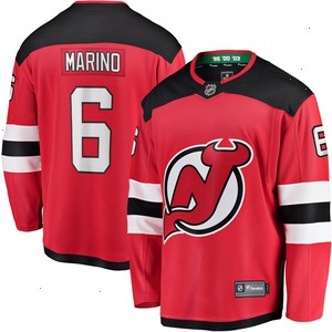 John Marino New Jersey Devils Fanatics Branded Home Breakaway Player Jersey - Red