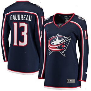 Johnny Gaudreau Columbus Blue Jackets Fanatics Branded Women's 2022 Breakaway Player Jersey - Navy