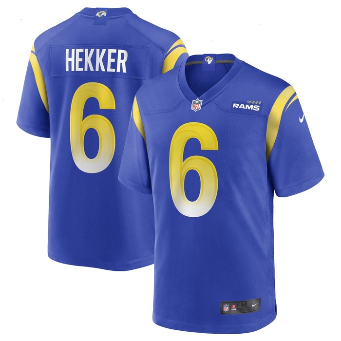 Johnny Hekker Los Angeles Rams Nike Game Player Jersey - Royal