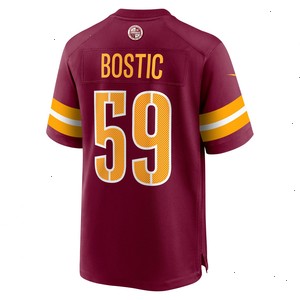 Jon Bostic Washington Commanders Nike Game Player Jersey - Burgundy