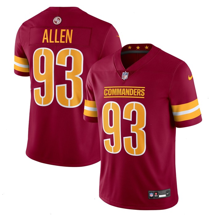 Jonathan Allen Washington Commanders Nike  Vapor Untouchable Limited Jersey - Burgundy