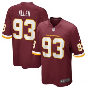 Jonathan Allen Washington Football Team Nike Game Jersey - Burgundy