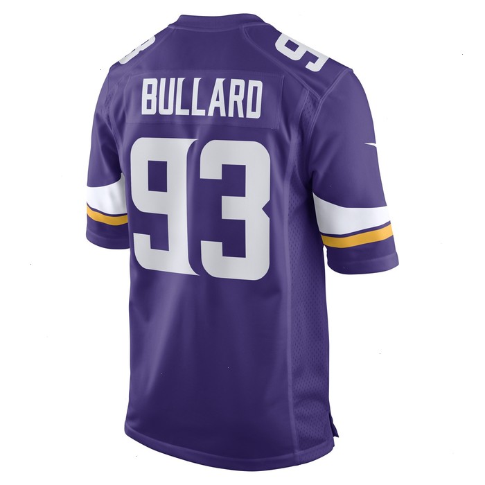 Jonathan Bullard Minnesota Vikings Nike Game Player Jersey - Purple