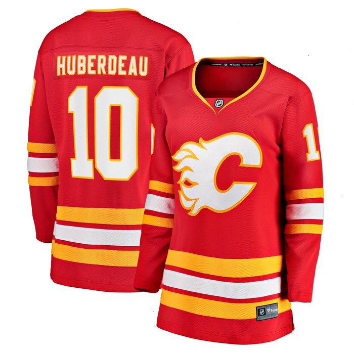 Jonathan Huberdeau Calgary Flames Fanatics Branded Women's Home Breakaway Player Jersey - Red