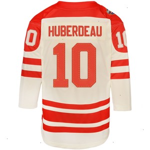 Jonathan Huberdeau Calgary Flames Youth 2023 NHL Heritage Classic Premier Player Jersey – Cream