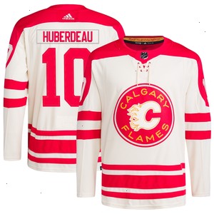 Jonathan Huberdeau Calgary Flames adidas 2023 NHL Heritage Classic Primegreen Authentic Player Jersey – Cream