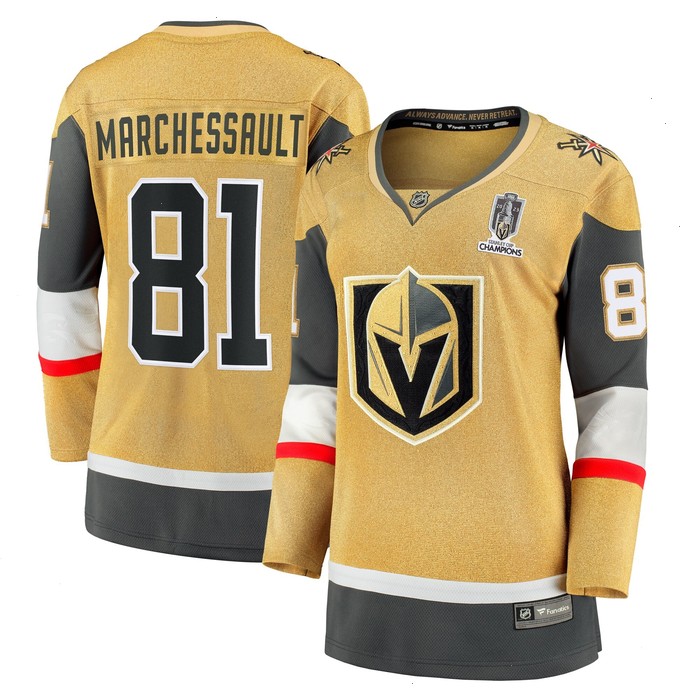 Jonathan Marchessault Vegas Golden Knights Fanatics Branded Women's 2023 Stanley Cup Champions Home Breakaway Player Jersey - Gold