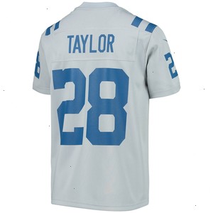 Jonathan Taylor Indianapolis Colts Nike Youth Inverted Team Game Jersey - Gray