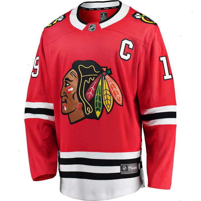 Jonathan Toews Chicago Blackhawks Fanatics Branded Breakaway Player Jersey - Red