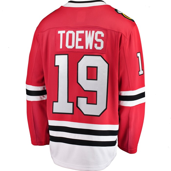 Jonathan Toews Chicago Blackhawks Fanatics Branded Youth Home Breakaway Player Jersey - Red