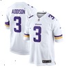 Jordan Addison Minnesota Vikings Nike Away Game Jersey - White