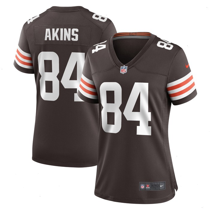 Jordan Akins Cleveland Browns Nike Women's Team Game Jersey - Brown