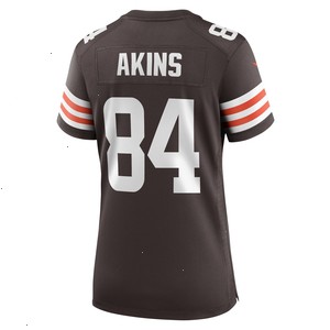 Jordan Akins Cleveland Browns Nike Women's Team Game Jersey - Brown