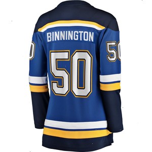 Jordan Binnington St. Louis Blues Fanatics Branded Women's Home Premier Breakaway Player Jersey - Royal